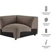Auren Lattice Boucle Corner Chair with Pocket Spring Seat in Earth