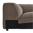 Auren Lattice Boucle Corner Chair with Pocket Spring Seat in Earth