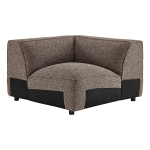 Auren Lattice Boucle Corner Chair with Pocket Spring Seat in Earth