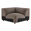 Auren Lattice Boucle Corner Chair with Pocket Spring Seat in Earth