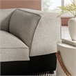 Auren Lattice Boucle Corner Chair with Pocket Spring Seat in Fog