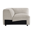 Auren Lattice Boucle Corner Chair with Pocket Spring Seat in Fog