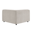 Auren Lattice Boucle Corner Chair with Pocket Spring Seat in Fog