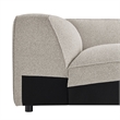 Auren Lattice Boucle Corner Chair with Pocket Spring Seat in Fog