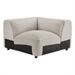 Auren Lattice Boucle Corner Chair with Pocket Spring Seat in Fog