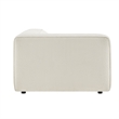 Auren Lattice Boucle Left-Facing Arm Chair with Pocket Spring Seat in Cream