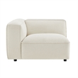 Auren Lattice Boucle Left-Facing Arm Chair with Pocket Spring Seat in Cream