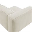 Auren Lattice Boucle Left-Facing Arm Chair with Pocket Spring Seat in Cream