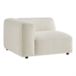 Auren Lattice Boucle Left-Facing Arm Chair with Pocket Spring Seat in Cream