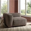 Auren Lattice Boucle Left-Facing Arm Chair with Pocket Spring Seat in Earth