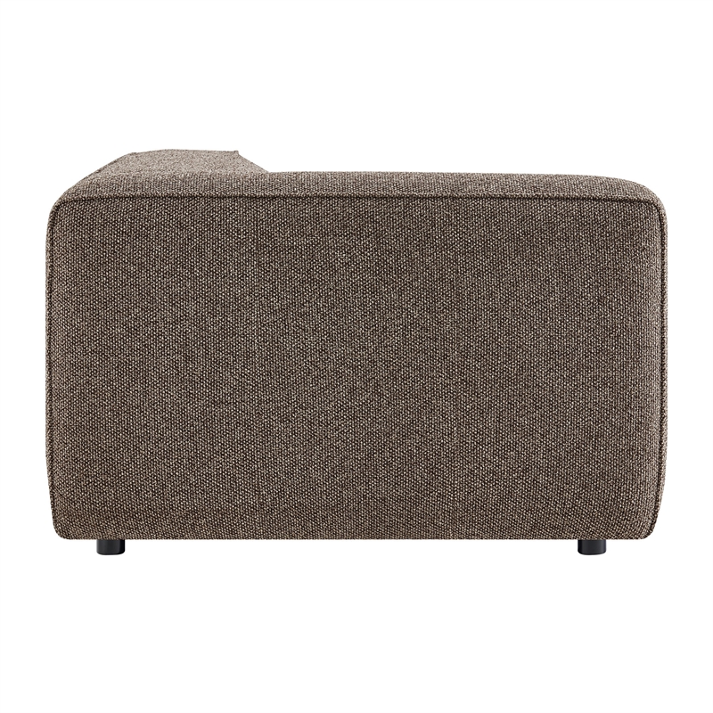 Auren Lattice Boucle Left-Facing Arm Chair with Pocket Spring Seat in Earth