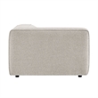 Auren Lattice Boucle Left-Facing Arm Chair with Pocket Spring Seat in Fog