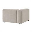 Auren Lattice Boucle Left-Facing Arm Chair with Pocket Spring Seat in Fog