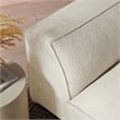 Auren Lattice Boucle Right-Facing Arm Chair with Pocket Spring Seat in Cream