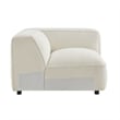 Auren Lattice Boucle Right-Facing Arm Chair with Pocket Spring Seat in Cream
