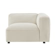 Auren Lattice Boucle Right-Facing Arm Chair with Pocket Spring Seat in Cream