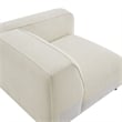 Auren Lattice Boucle Right-Facing Arm Chair with Pocket Spring Seat in Cream