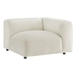 Auren Lattice Boucle Right-Facing Arm Chair with Pocket Spring Seat in Cream