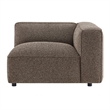 Auren Lattice Boucle Right-Facing Arm Chair with Pocket Spring Seat in Earth