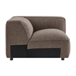 Auren Lattice Boucle Right-Facing Arm Chair with Pocket Spring Seat in Earth