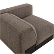 Auren Lattice Boucle Right-Facing Arm Chair with Pocket Spring Seat in Earth