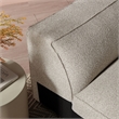 Auren Lattice Boucle Right-Facing Arm Chair with Pocket Spring Seat in Fog