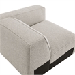 Auren Lattice Boucle Right-Facing Arm Chair with Pocket Spring Seat in Fog