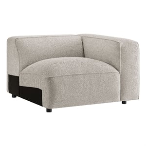 Auren Lattice Boucle Right-Facing Arm Chair with Pocket Spring Seat in Fog