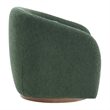 Holland Swivel Chenille Fabric Armchair in Pine