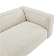 Auren 88 Inch Lattice Boucle Sofa with Pocket Spring Seat in Cream