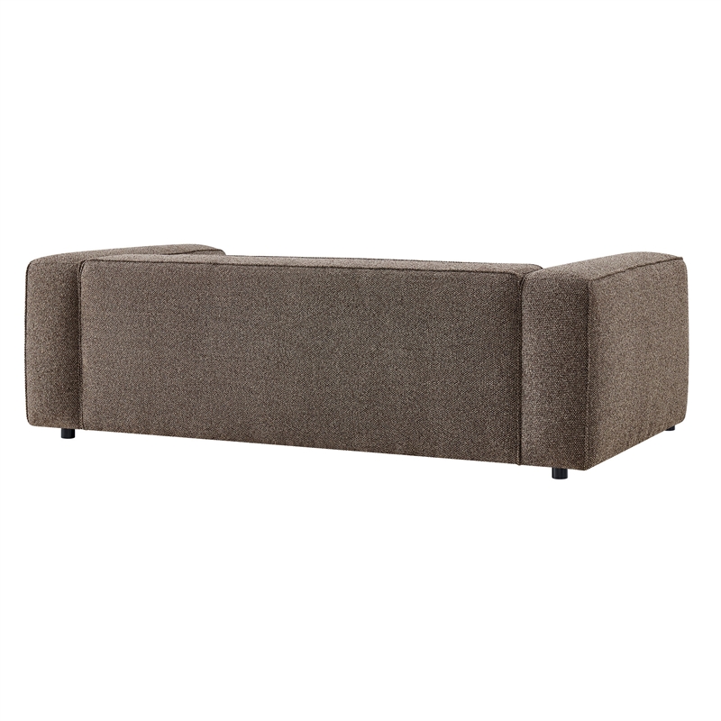 Auren 88 Inch Lattice Boucle Sofa with Pocket Spring Seat in Earth