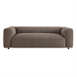 Auren 88 Inch Lattice Boucle Sofa with Pocket Spring Seat in Earth