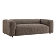Auren 88 Inch Lattice Boucle Sofa with Pocket Spring Seat in Earth