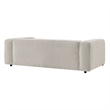 Auren 88 Inch Lattice Boucle Sofa with Pocket Spring Seat in Fog