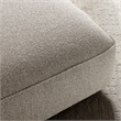 Auren Lattice Boucle Ottoman with Foam Padding in Fog