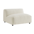 Auren Lattice Boucle 5 Piece Corner Sectional in Cream
