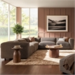 Auren Lattice Boucle 5 Piece Corner Sectional in Earth