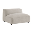Auren Lattice Boucle 5 Piece Corner Sectional in Fog