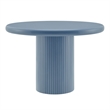 Belmonte 45 Inch Round Dining Table with Pedestal Base in Stillwater Blue