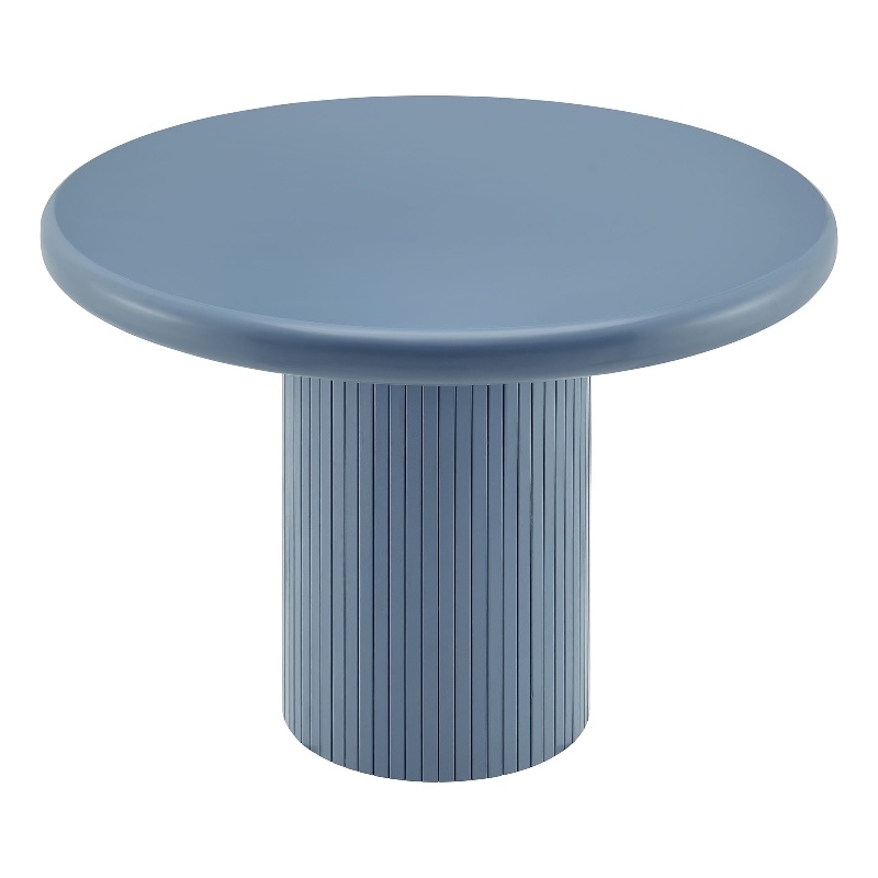 Belmonte 45 Inch Round Dining Table with Pedestal Base in Stillwater Blue