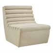 Corbin Performance Fleece Accent Chair with Channel Tufting in Bisque