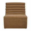 Corbin Performance Fleece Accent Chair with Channel Tufting in Latte