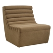 Corbin Performance Fleece Accent Chair with Channel Tufting in Latte