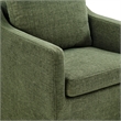 Serene Performance Fabric Dining Armchair with Floor-Length Skirt in Foliage