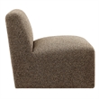 Amita Lattice Boucle Upholstered Accent Chair with Wide Seat in Earth