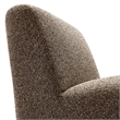 Amita Lattice Boucle Upholstered Accent Chair with Wide Seat in Earth