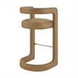 Modway Winslow Premium Vegan Leather Bar Stool in Toast