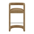Modway Winslow Premium Vegan Leather Bar Stool in Toast