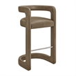 Modway Winslow Premium Vegan Leather Bar Stool in Mushroom