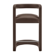 Modway Winslow Premium Vegan Leather Counter Stool in Espresso